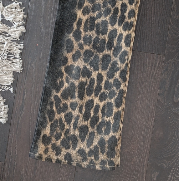 Just Cavalli Roberto Cavalli cheetah/leopard print bootcut jeans - Picture 3 of 7